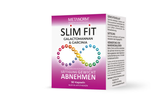 Verpackung SLIM FIT Kapseln Kalorienverwertung Abnehmen von METANORM